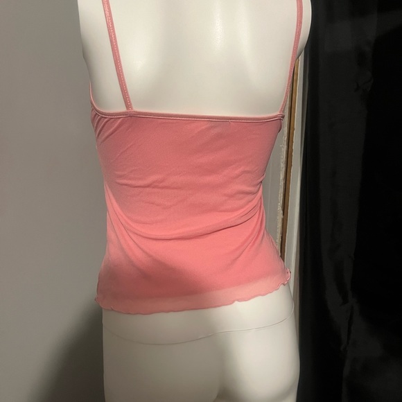 Pink dressy tank with crisscross detail - Picture 2 of 5